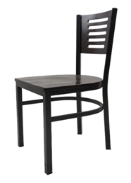 Metal Restaurant Chair-Slat