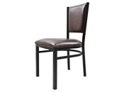 Metal Restaurant Chair-Upholstered