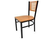 Metal Restaurant Chair-Slat