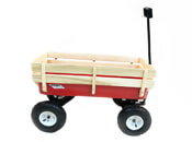 Uitility Wood Railing Wagon Cart